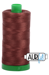 Aurifil Mako 40wt 2-ply Cotton 1000 m 1094 yd. spool - 2360 Chocolate